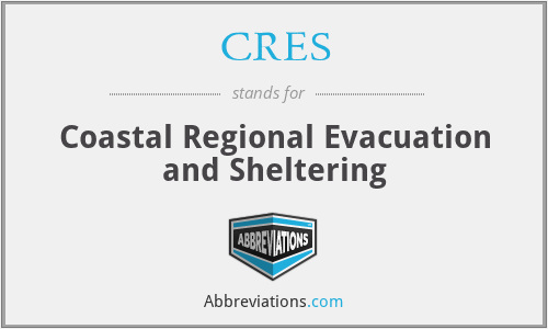 CRES - Coastal Regional Evacuation and Sheltering