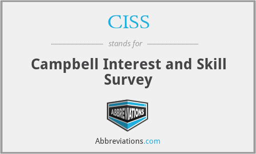 CISS - Campbell Interest and Skill Survey