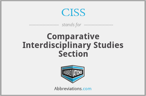 CISS - Comparative Interdisciplinary Studies Section