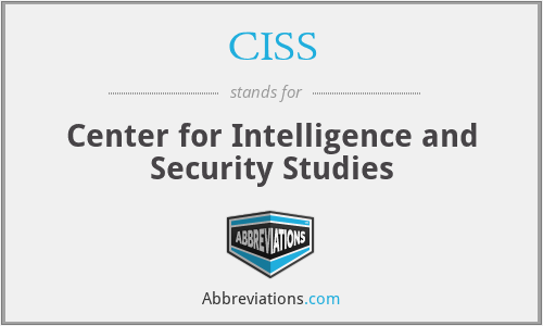 CISS - Center for Intelligence and Security Studies
