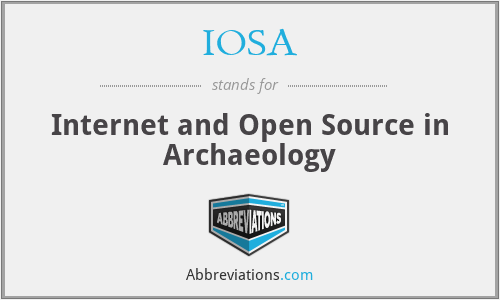 IOSA - Internet and Open Source in Archaeology