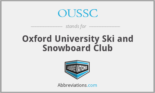 OUSSC - Oxford University Ski and Snowboard Club