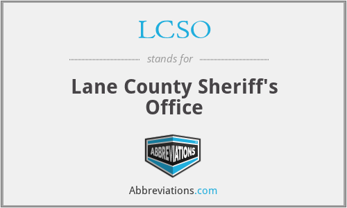 LCSO - Lane County Sheriff's Office