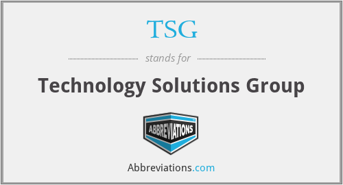 TSG - Technology Solutions Group