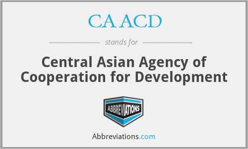 CAACD - Central Asian Agency of Cooperation for Development
