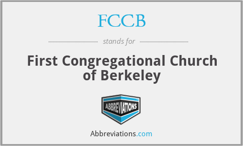 FCCB - First Congregational Church of Berkeley