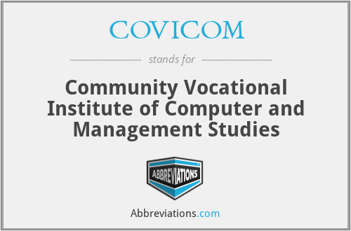 COVICOM - Community Vocational Institute of Computer and Management Studies
