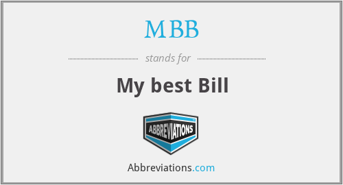 MBB - My best Bill
