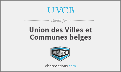 UVCB - Union des Villes et Communes belges