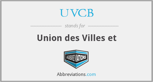 UVCB - Union des Villes et