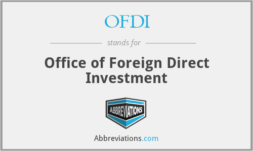 OFDI - Office of Foreign Direct Investment