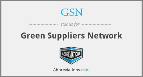 GSN - Green Suppliers Network
