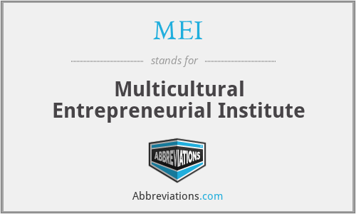 MEI - Multicultural Entrepreneurial Institute