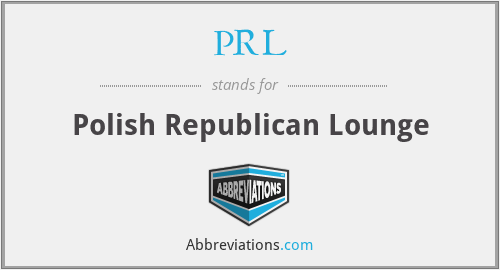 PRL - Polish Republican Lounge