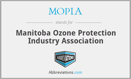 MOPIA - Manitoba Ozone Protection Industry Association