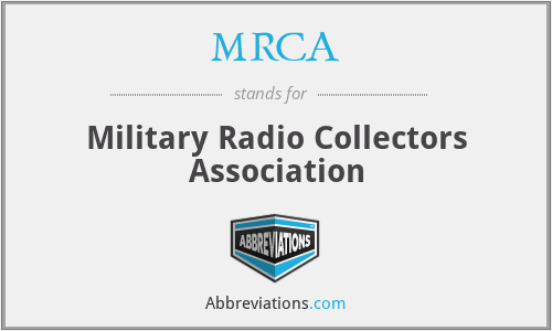 MRCA - Military Radio Collectors Association