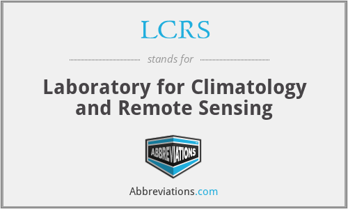 LCRS - Laboratory for Climatology and Remote Sensing
