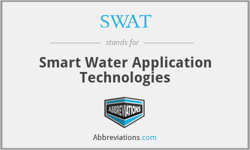 SWAT - Smart Water Application Technologies