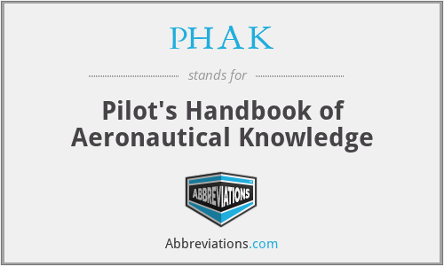 PHAK - Pilot's Handbook of Aeronautical Knowledge