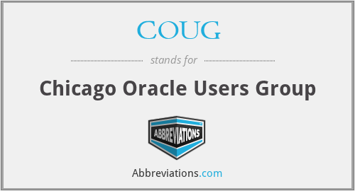 COUG - Chicago Oracle Users Group
