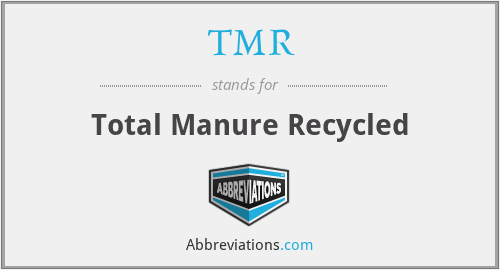 TMR - Total Manure Recycled