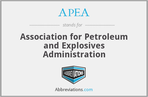 APEA - Association for Petroleum and Explosives Administration