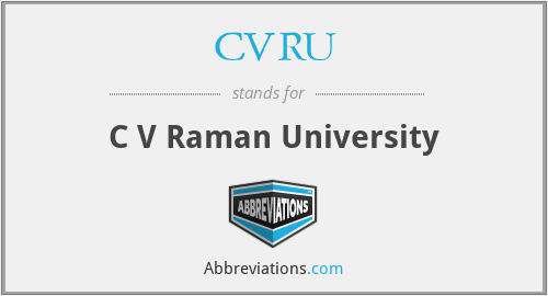 CVRU - C V Raman University