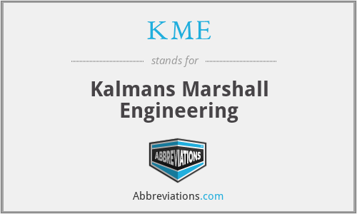 KME - Kalmans Marshall Engineering