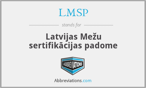 LMSP - Latvijas Mežu sertifikācijas padome