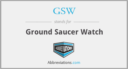 GSW - Ground Saucer Watch