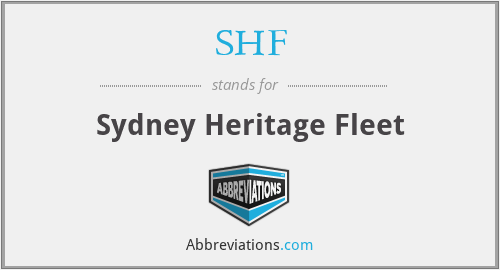 SHF - Sydney Heritage Fleet