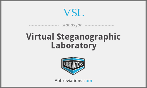 VSL - Virtual Steganographic Laboratory