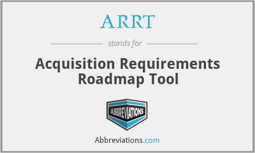 ARRT - Acquisition Requirements Roadmap Tool