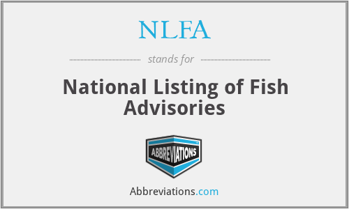 NLFA - National Listing of Fish Advisories