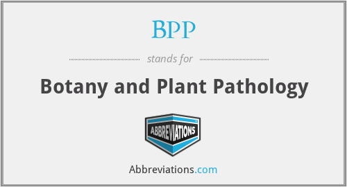 BPP - Botany and Plant Pathology