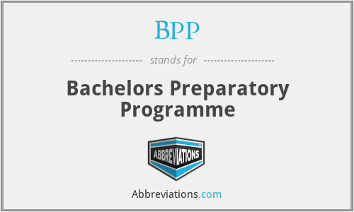 BPP - Bachelors Preparatory Programme