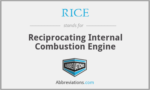 RICE - Reciprocating Internal Combustion Engine