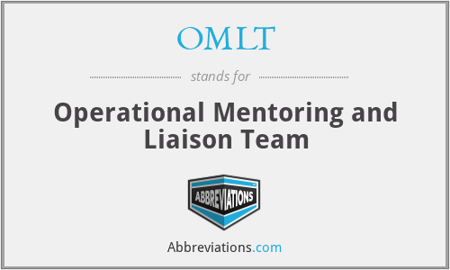 OMLT - Operational Mentoring and Liaison Team