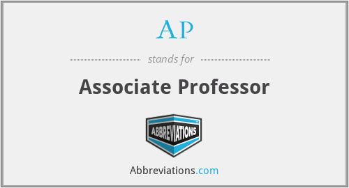 AP - Associate Professor