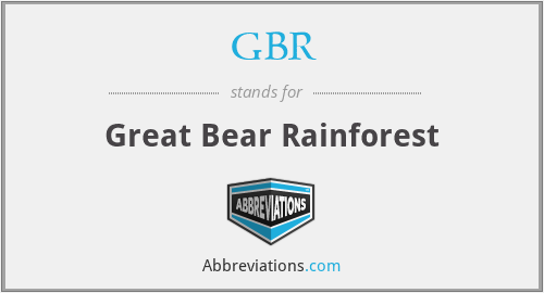 GBR - Great Bear Rainforest