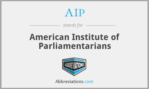 AIP - American Institute of Parliamentarians