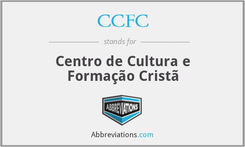 CCFC - Centro de Cultura e Formação Cristã