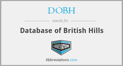DOBH - Database of British Hills