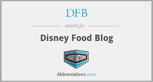 DFB - Disney Food Blog