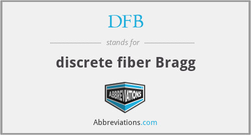 DFB - discrete fiber Bragg
