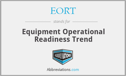 EORT - Equipment Operational Readiness Trend