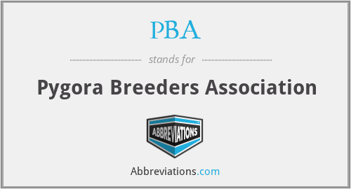 PBA - Pygora Breeders Association