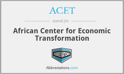 ACET - African Center for Economic Transformation