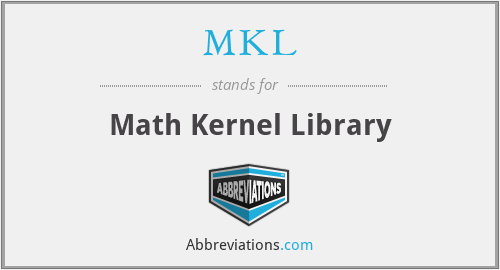 MKL - Math Kernel Library
