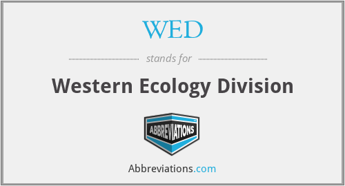 WED - Western Ecology Division